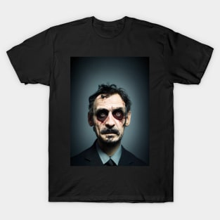 Zombie Professor Portrait T-Shirt